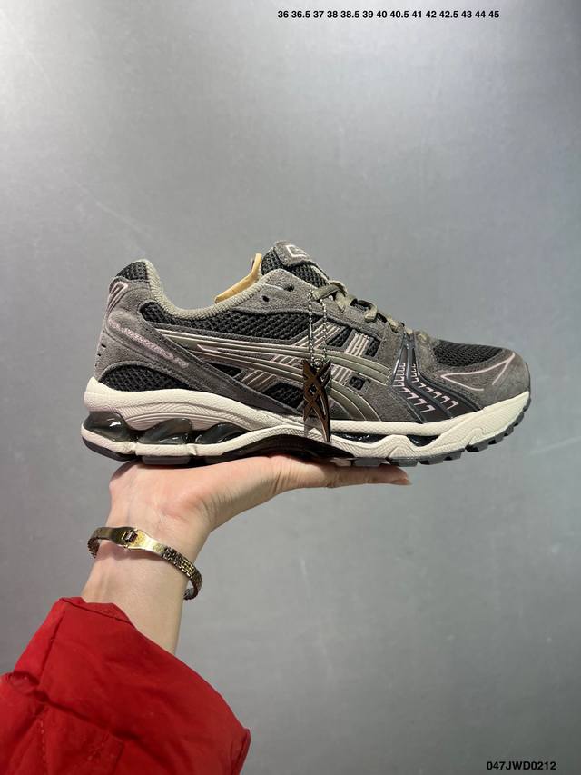 公司级Asics Gel-Kayano 14复古单品 亚瑟士系列轻量缓震休闲运动跑步鞋 设计师 Hidenori Yamashita 以 Flash 一词为灵感