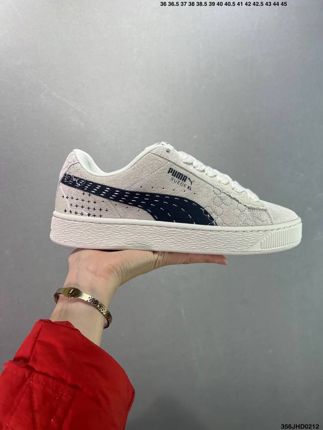 公司级Puma Suede Xl 厚鞋舌 轻便防滑低帮板鞋 实拍首发 完美细节 官方1:1 同步升级 Tr大底 中底走线 三维立体烫金Logo 栩栩如生 官方货