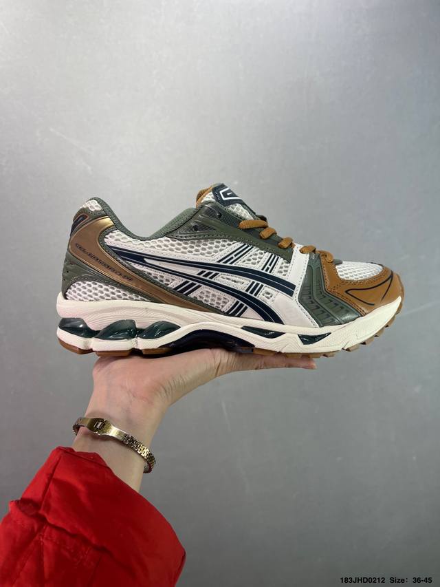 Asics Gel-Kayano 14复古单品 亚瑟士系列轻量缓震休闲运动跑步鞋 设计师 Hidenori Yamashita 以 Flash 一词为灵感，创造