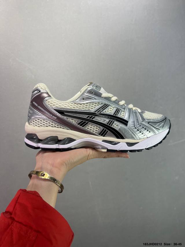 Asics Gel-Kayano 14复古单品 亚瑟士系列轻量缓震休闲运动跑步鞋 设计师 Hidenori Yamashita 以 Flash 一词为灵感，创造