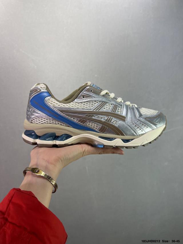 Asics Gel-Kayano 14复古单品 亚瑟士系列轻量缓震休闲运动跑步鞋 设计师 Hidenori Yamashita 以 Flash 一词为灵感，创造