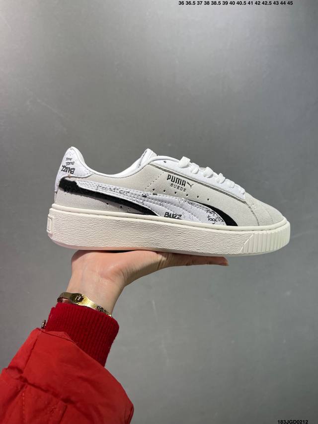 公司级Puma Suede Xl复古单品 彪马 防滑耐磨低帮德训板鞋 货号::395228 02 尺码:36 37 37.5 38 38.5 39 40 40.