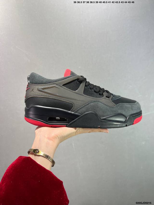 核心私 公司级Aj4 Air Jordan 4 Retro ” Infrared “ Aj4乔4 男子文化篮球鞋 大厂出品 主力合作工厂 全新模具开发 纯正4代