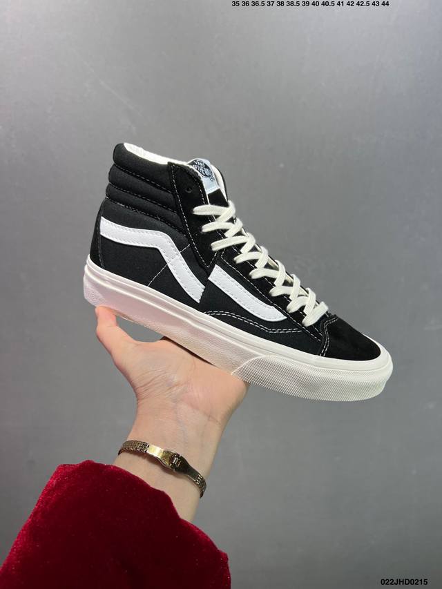 万斯范斯Vans Sk8-Hi Slim 万斯高帮时尚运动休闲板鞋滑板鞋 ！ Size:35 36 36.5 37.5 38 38.5 39 40 40.5 4 - 点击图像关闭