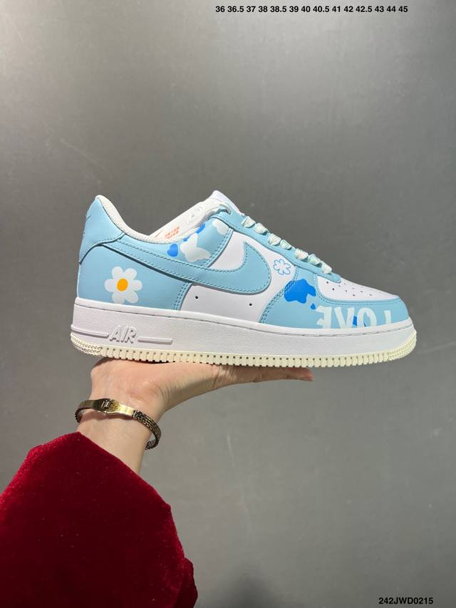 公司级 Nike Air Force 1 Low’07 空军一号低帮休闲板鞋 定制皮料 原楦原纸板 纯正空军版型 内置全掌气垫 货号：男 Cw2288-114