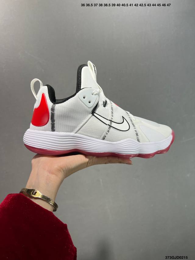 核心私 公司级耐克Nike React Hyperset袜套加绑带运动 排球鞋男女鞋 货号:Dj4473-100 尺码:36-45 Ld:373Gjd0215