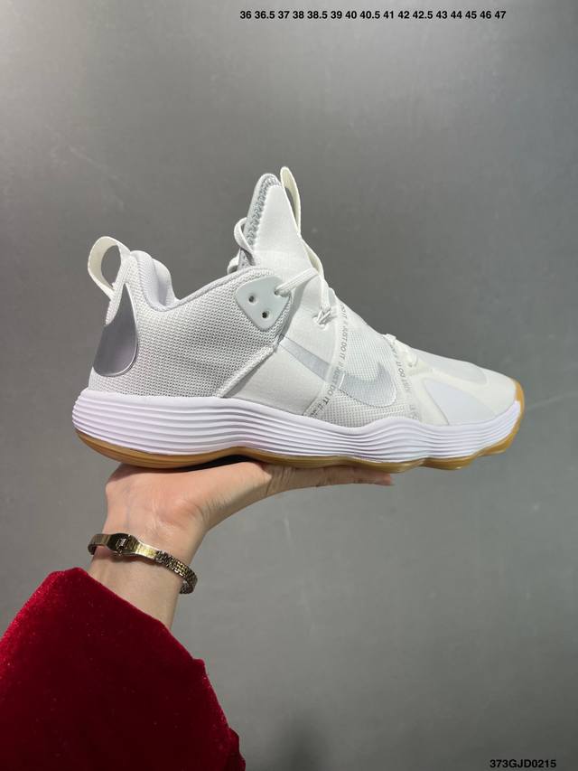 核心私 公司级耐克Nike React Hyperset袜套加绑带运动 排球鞋男女鞋 货号:Dj4473-100 尺码:36-45 Ld:373Gjd0215