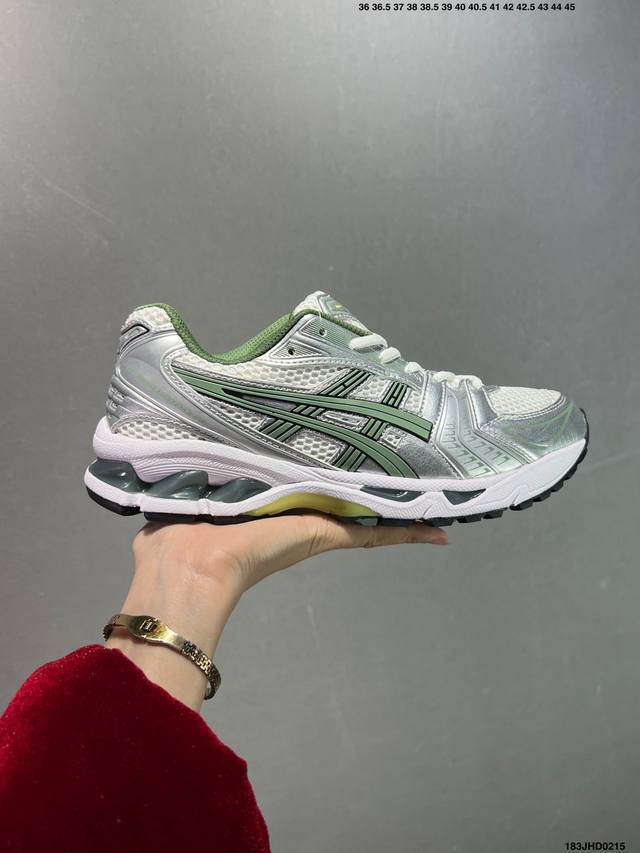 公司级Asics Gel-Kayano 14复古单品 亚瑟士系列轻量缓震休闲运动跑步鞋 设计师 Hidenori Yamashita 以 Flash 一词为灵感