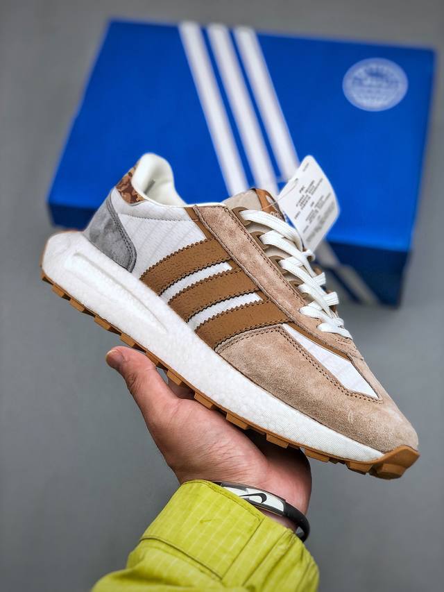 纯原真爆版 Adidas Originals Retropy Boost E5系列复古赛车原型一代系列爆米花缓震休闲运动慢跑鞋 Q47101 尺码：36-45