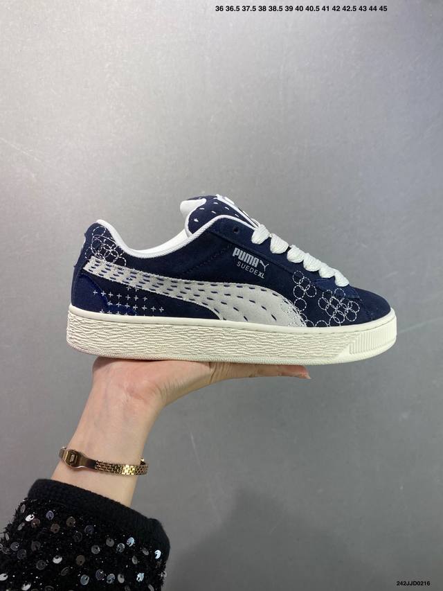 彪马Puma Suede Xl复古单品 防滑耐磨低帮德训板鞋 货号: 395777 02 码数：36 37 37.5 38 38.5 39 40 40.5 41 - 点击图像关闭