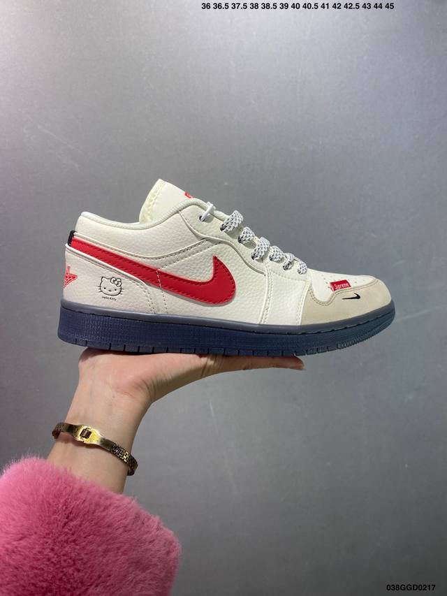 公司级Air Jordan Aj1 Low 低帮系列定制配色Wg8850-012 原厂内置气垫魔块 A模大底 头层小牛皮 鞋舌Aj原厂专用牛津布+Aj专用反口珍