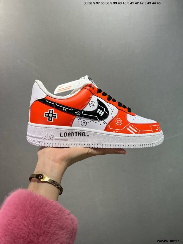 公司级 Nike Air Force 1 Low’07 空军一号低帮休闲板鞋 定制皮料 原楦原纸板 纯正空军版型 内置全掌气垫 货号：男 Cw2288-114