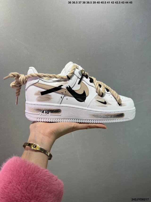 公司级 Nike Air Force 1 Low’07 空军一号低帮休闲板鞋 定制皮料 原楦原纸板 纯正空军版型 内置全掌气垫 货号：男 Cw2288-114