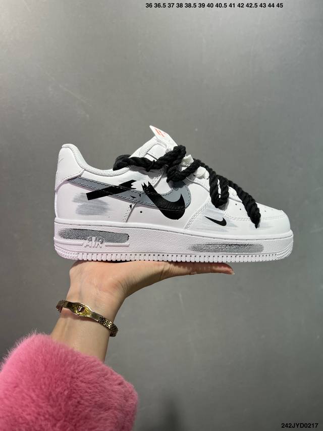 公司级 Nike Air Force 1 Low’07 空军一号低帮休闲板鞋 定制皮料 原楦原纸板 纯正空军版型 内置全掌气垫 货号：男 Cw2288-114 - 点击图像关闭