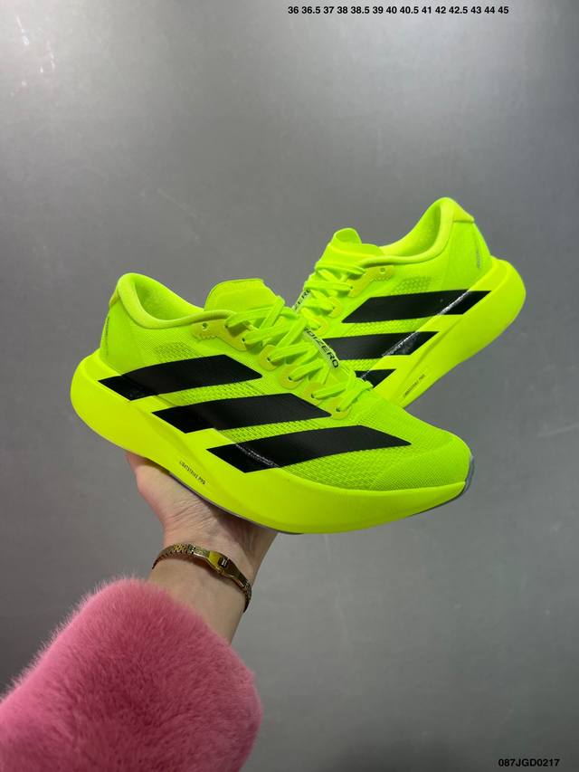 Adidas Adizero Evo Sl 百搭单品 公司级Adidas Adizero Evo Sl 运动舒适防滑耐磨 低帮跑步鞋 男女款 货号：Jp7149