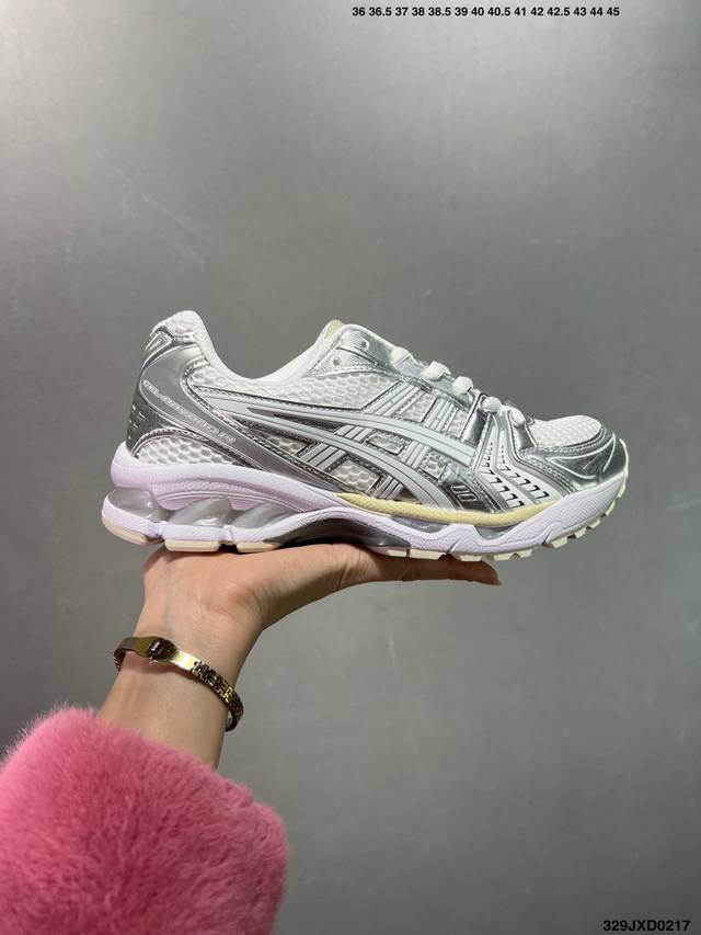 公司级Asics Gel-Kayano 14复古单品 亚瑟士系列轻量缓震休闲运动跑步鞋 设计师 Hidenori Yamashita 以 Flash 一词为灵感