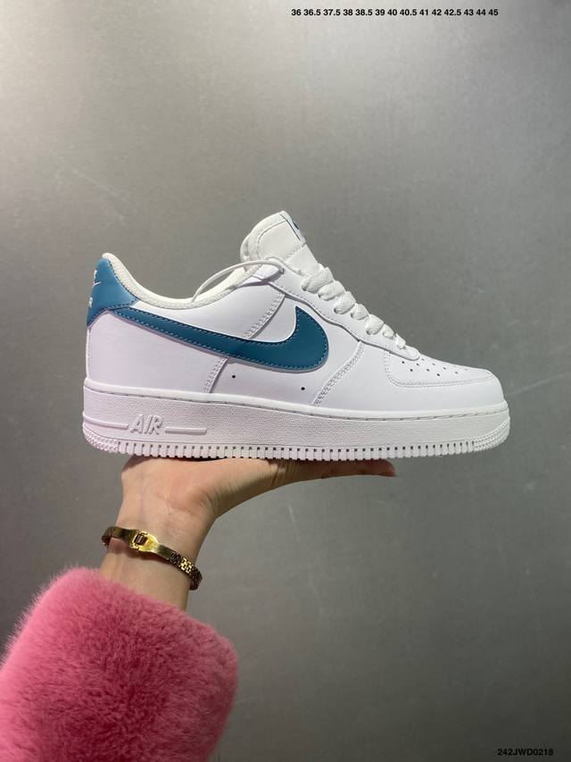 公司级 Nike Air Force 1 Low’07 空军一号低帮休闲板鞋 定制皮料 原楦原纸板 纯正空军版型 内置全掌气垫 货号：男 Cw2288-114