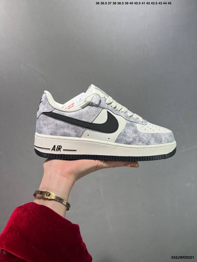 公司级 Nike Air Force 1 Low ’07 岩石黑色 空军一号低帮休闲板鞋 原厂定制皮料 定制鞋盒 3M反光 原楦原纸板 纯正版型 正品Nfc感应