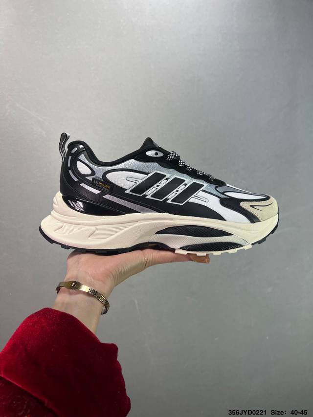 公司级Adidas Originals Mts Pro 复古透气缓震休闲运动慢跑鞋 采用纤维革组合透气网眼布鞋面材质 搭载Lightstrike 2.0缓震科技