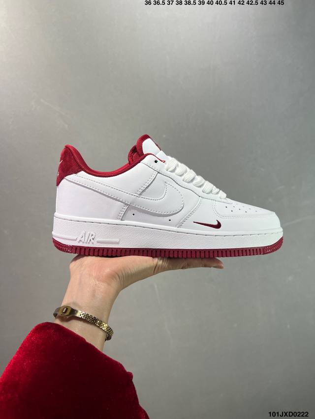 公司级耐克 Nike Air Force 1 ‘07 Low 空军一号 厚底增高百搭运动板鞋 原楦头原纸板 打造纯正空军版型，专注外贸渠道 全掌内置蜂窝气垫 原