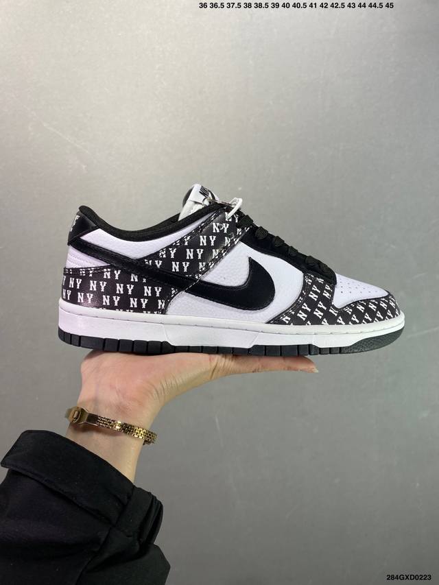 公司级Mlb X Nike Dunk Low 满文黑勾 此款主张打破传统的工业化流水线设计限制，以Made By Ideas的超级创意为理念，集结众多潮流设计师