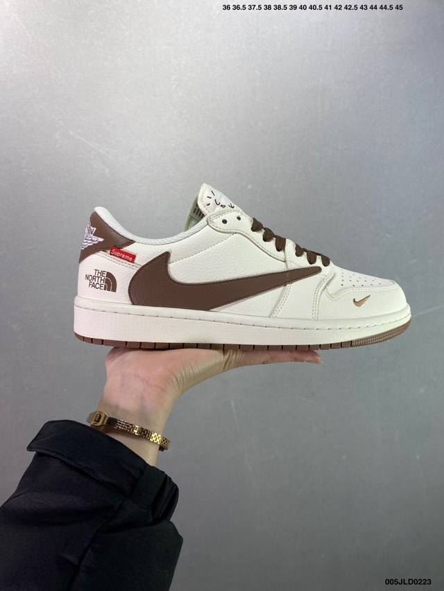 核心私 公司级Aj1倒勾Travis Scott X Air Jordan 1 ” Reverse Mocha “ Aj1乔1 Ts 闪电 联名倒钩 低帮文化篮 - 点击图像关闭