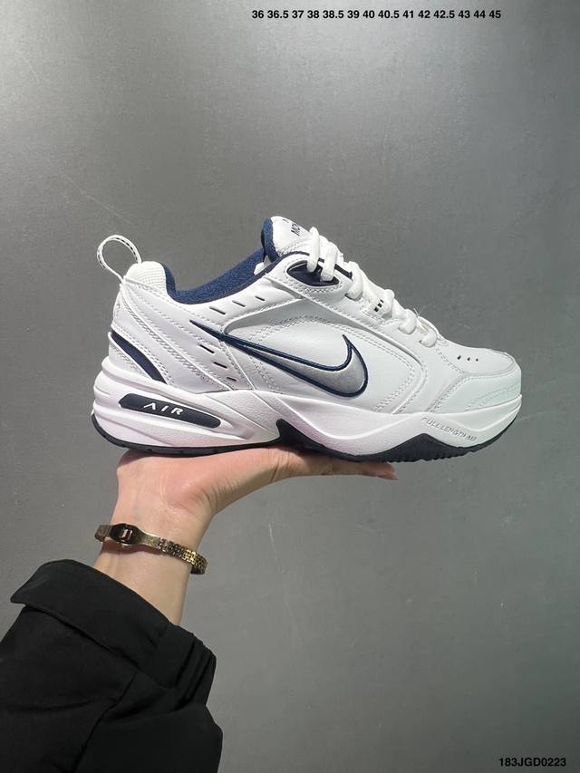 公司级Nike Air Monarch 皮革 日常百搭 減震防滑 低帮生活休闲鞋 货号:415445 102 尺码:36 36.5 37.5 38 38.5 3