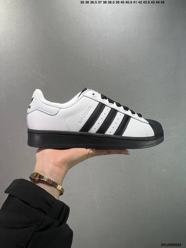 Adidas Originals Superstar 全新配色 贝壳头休闲板鞋 独家控货 平台正单 全鞋百分百原材料 全鞋电脑针车 Logo针车间距针数原版一致