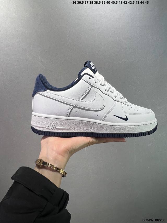 公司级 Nike Air Force 1 Low’07 空军一号低帮休闲板鞋 定制皮料 原楦原纸板 纯正空军版型 内置全掌气垫 货号：男 Cw2288-114