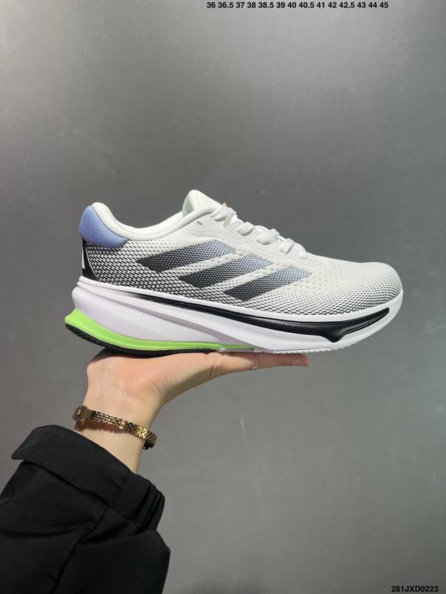 公司级阿迪达斯Adidas Supernova Rise 减震回弹爆米花透气休闲跑步鞋 尺码:36 36.5 37 38 38.5 39 40 40.5 41