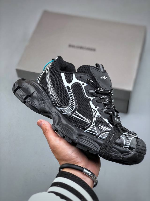 性价比中端 Balenciaga 3Xl Sneakers 巴黎世家十代网布系带低帮走秀复古老爹鞋 在延续 Balenciaga Runner 轮廓和复杂鞋面塑