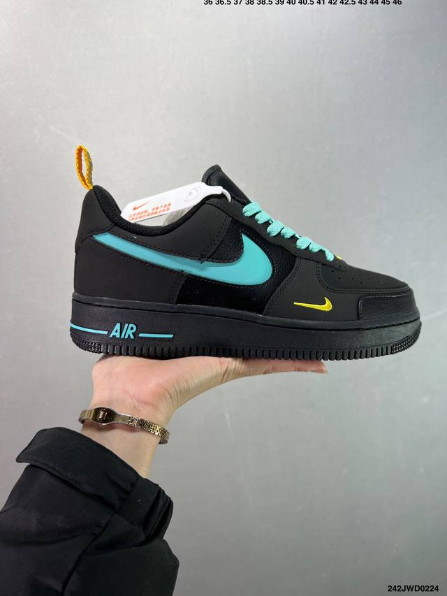 公司级Nk Air Force 1 Low ‘07 空军一号低帮经典板鞋 毒液液态金属白黑 If1686-101 大厂出品 同步官方全新版本 不规则波浪大底咬花 - 点击图像关闭