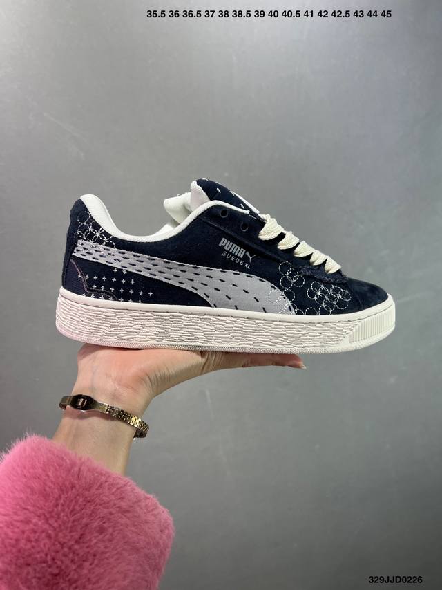 彪马Puma Suede Xl复古单品 防滑耐磨低帮德训板鞋 货号: 395777 02 码数：36 37 37.5 38 38.5 39 40 40.5 41