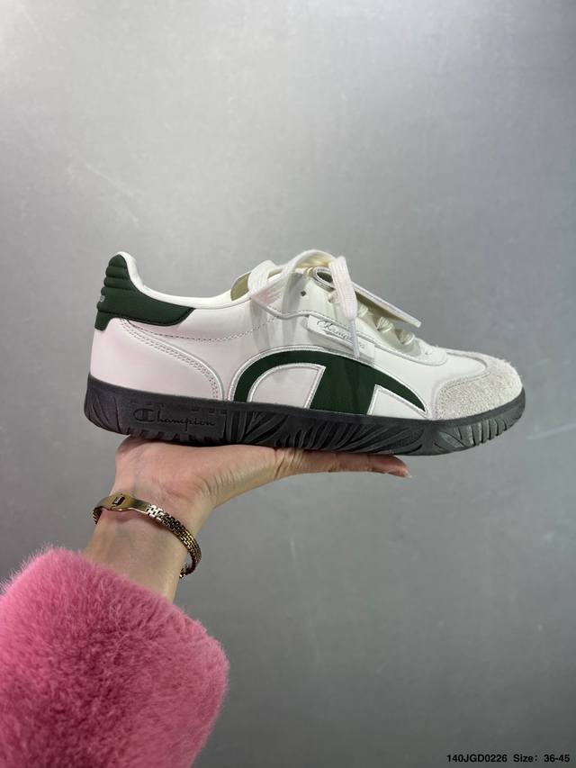 Champion Champ T-Trainer T头德训鞋 经典Logo可拆卸鞋舌复古拼接防滑耐磨轻便舒适简约休闲 低帮 板鞋 女款 黑白 Id： Jgd02 - 点击图像关闭