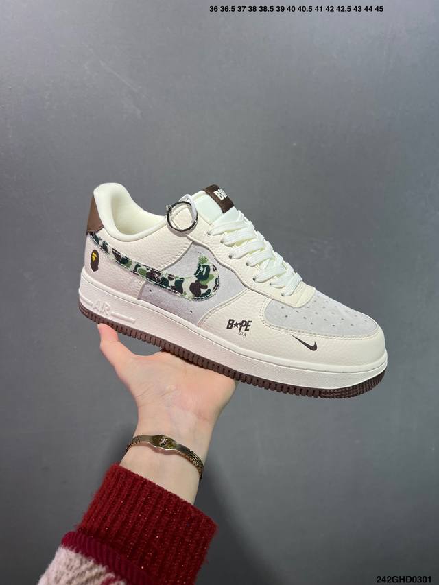 核心私 公司级Nike Air Force 1 ‘07 Low 空军一号 低帮 运动鞋 休闲鞋 折边针车 工艺难度大 原楦头原纸板 原装鞋盒 定制五金配件 内置