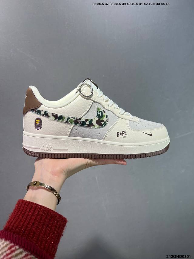 核心私 公司级Nike Air Force 1 ‘07 Low 空军一号 低帮 运动鞋 休闲鞋 折边针车 工艺难度大 原楦头原纸板 原装鞋盒 定制五金配件 内置