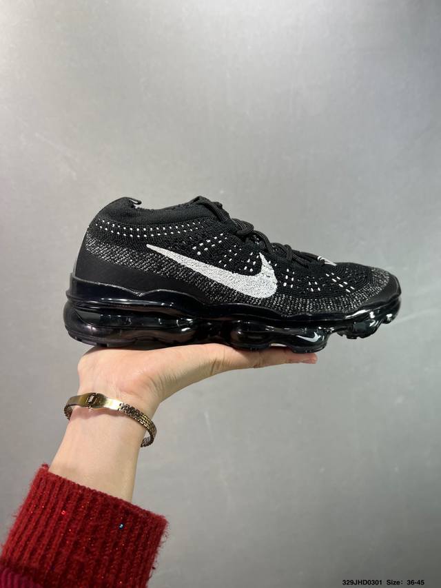 真标耐克Nk Vapormax Flyknit 耐克飞织透气休闲全掌大气垫跑鞋 货号:Dv1678-008 #鞋款鞋面依然采用Flyknit材质提供出色的舒适度