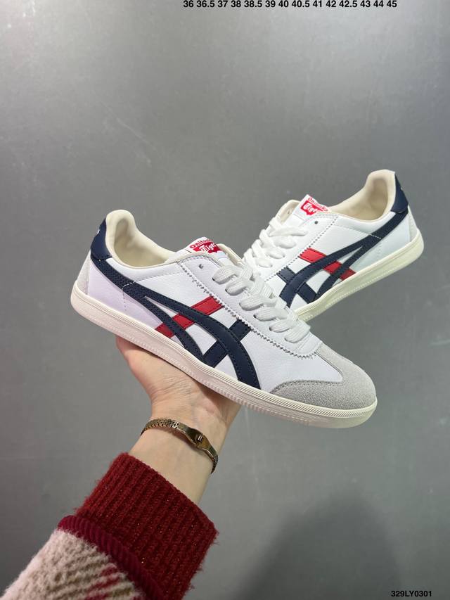 亚瑟士 Onitsuka Tiger Tokuten 复古低帮休闲跑鞋 炎夏必备 Tokuten的灵感来源于80年代的室内用鞋 T-Toe前足补强设计 室内鞋的