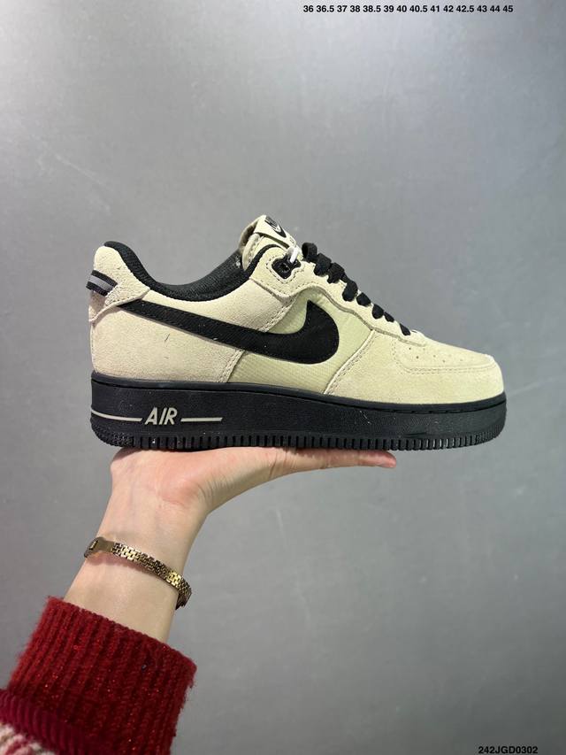 公司级 Nike Air Force 1 Low’07 空军一号低帮休闲板鞋 定制皮料 原楦原纸板 纯正空军版型 内置全掌气垫 货号：男 Cw2288-114