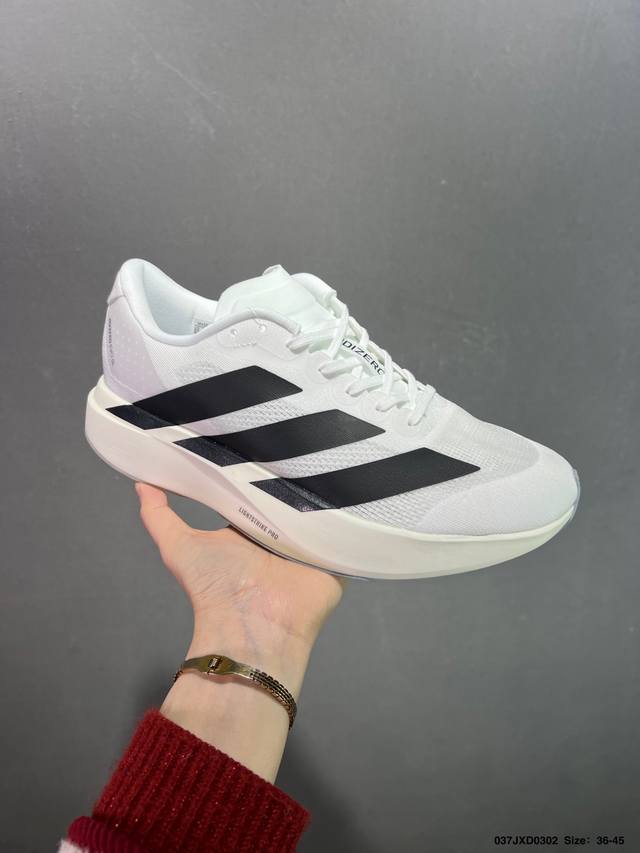 公司级Adidas Adizero Evo Sl 百搭单品 公司级Adidas Adizero Evo Sl 运动舒适防滑耐磨 低帮跑步鞋 男女款 货号：Jp7