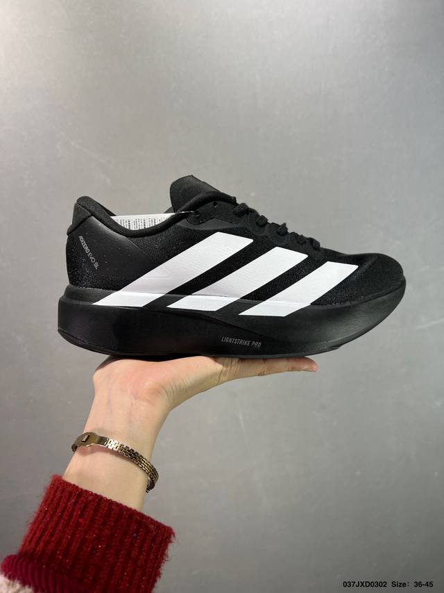 公司级Adidas Adizero Evo Sl 百搭单品 公司级Adidas Adizero Evo Sl 运动舒适防滑耐磨 低帮跑步鞋 男女款 货号：Jp7