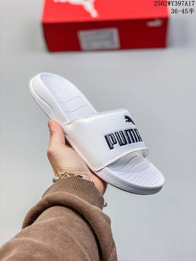 Fenty X Puma Leadcat Ylm Slide Sandals 彪马 蕾哈娜Rihanna主理品牌Fenty联名设计款 一字带 耐磨发泡轻量缓震E