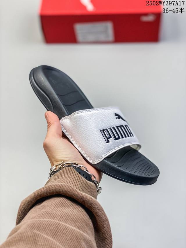 Fenty X Puma Leadcat Ylm Slide Sandals 彪马 蕾哈娜Rihanna主理品牌Fenty联名设计款 一字带 耐磨发泡轻量缓震E