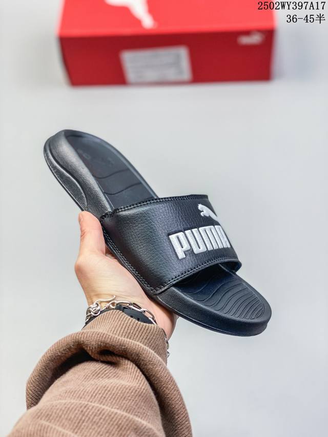 Fenty X Puma Leadcat Ylm Slide Sandals 彪马 蕾哈娜Rihanna主理品牌Fenty联名设计款 一字带 耐磨发泡轻量缓震E