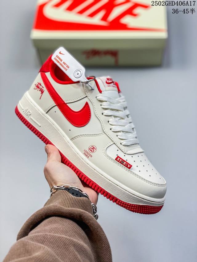 海外限量发售！公司级Nike Air Force 1 '07 Low “Supreme联名--蓝灰色”空军一号 低帮 运动鞋 休闲鞋 折边针车 工艺难度大 原楦