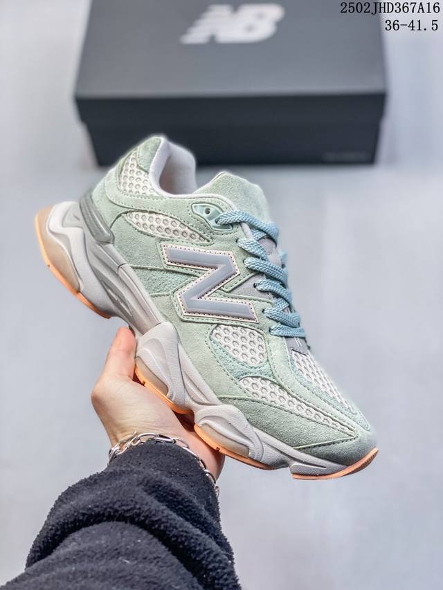 Newbalance Nb 9060潮流复古减震防滑耐磨低帮 运动休闲鞋 男女同款浅灰色鞋身设计采用复古拼接鞋面，复古兼具匠心，细节彰显品质。中底柔软轻便，保证