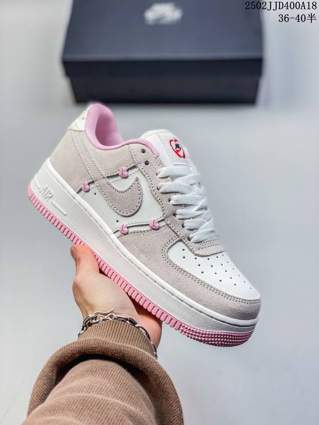 真标带半码 Nike Air Force 1 Low’07 空军一号低帮休闲板鞋 定制皮料 原楦原纸板 纯正空军版型 内置全掌气垫 货号：男 Cw2288-11