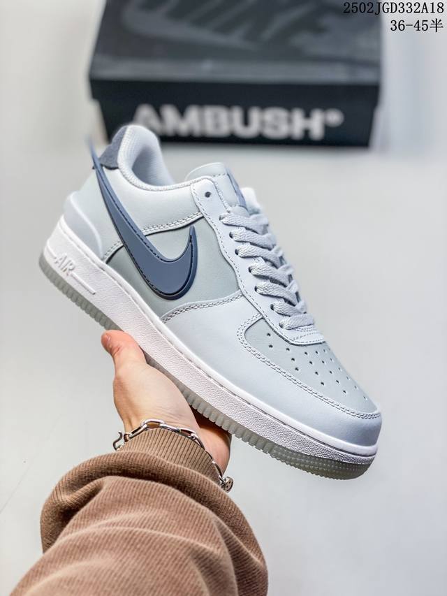 Nike Air Force 1 Low’07 空军一号低帮休闲板鞋 定制皮料 原楦原纸板 纯正空军版型 内置全掌气垫 货号：男 Cw2288-114 女 Dd