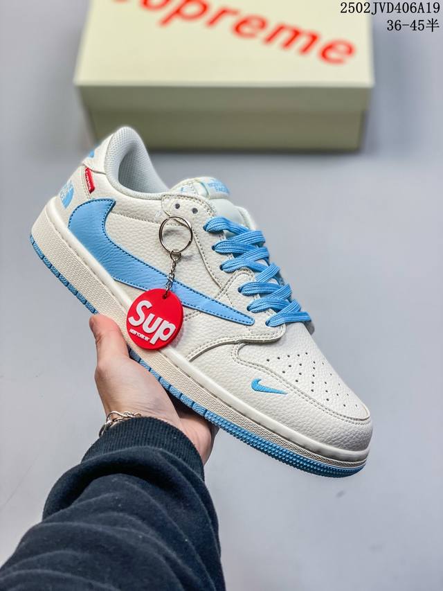 海外爆款限量发售！公司级 Travis Scott X Fragment Design X Jordan Air Jordan 1 Low Og Sp “Sup