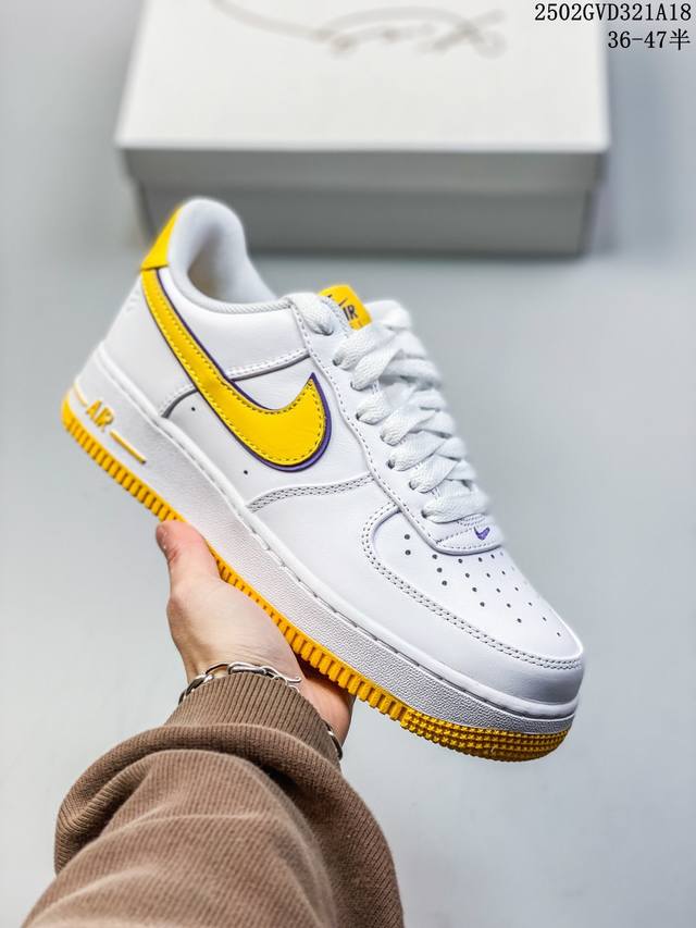 公司级带半码 Nike Air Force 1 Low’07 空军一号低帮休闲板鞋 定制皮料 原楦原纸板 纯正空军版型 内置全掌气垫 货号：男 Cw2288-1